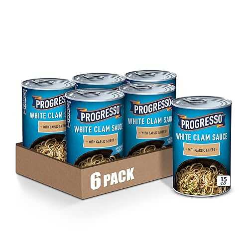 Progresso White Clam Sauce With Garlic \u0026 Herb, 15 薬局衡オンス. (Pack of 6)