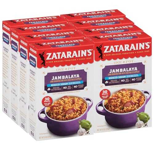 Zatarain\u0027s Reduced Sodium Jambalaya, 8 薬局衡オンス (Pack of 8)