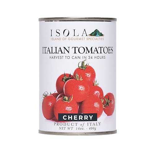 Isola Italian Cherry Tomatoes, 14 薬局衡オンス Can, Whole Tomatoes Grown インチ Southern Italy, Packed インチ Juice with Sweet and Acidic Balance, No Salt or Preservatives, Ideal for Sauces and Roasting