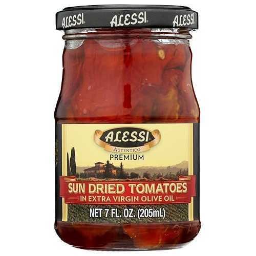Alessi Sun Dried Tomatoes インチ Extra Virgin Olive Oil, 7 Oz Jar