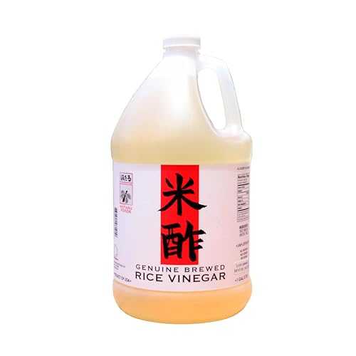 Hotaru Foods Genuine Brewed Rice Vinegar, All-Natural, Sodium \u0026 Sugar-Free, Non-GMO, Gluten-Free, Kosher - Ideal for Culinary Professionals, 1 Gallon