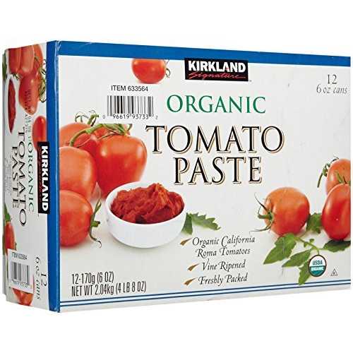 Kirkland Kirkland USDA organic tomato paste cans 170gx12 cans