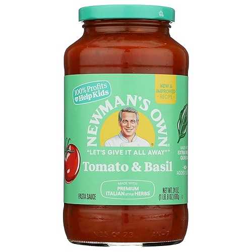 Newman\u0027s Own, Tomato \u0026 Basil Pasta Sauce, 24 薬局衡オンス, 1.5 Pound (Pack of 1)