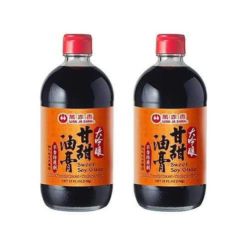 Wan Ja Shan Sweet Soy Glaze - Non-GMO, 100% Naturally Brewed, No Chemicals, Seasoning Agents, or Preservatives, Made インチ Taiwanese, Premium Quality 15薬局衡オンス Pack of 2