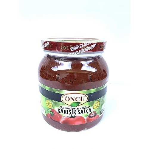 Oncu Mixed Tomato Pepper Mix Hot\u0026mild Paste 3重量ポンド 8 薬局衡オンス (1600gr)