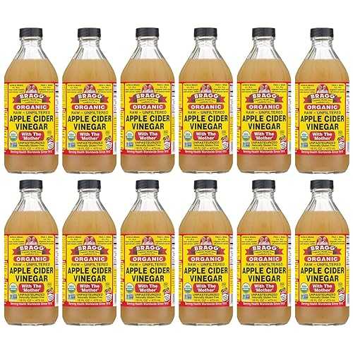 Bragg オーガニック アップル ソーダ水 酢 ウィズ ザ 母ちゃん - USDA お墨付きオーガニック - 生、こし器されていない完全生まれながら構成要素、16 液量薬局衡オンス (12 個容器に並べる) Bragg Organic Apple Cider Vinegar With the Mother USDA Certified Organic