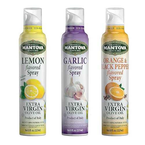 Mantova FISH SEASONING Extra Virgin Olive Oil Lemon, Garlic, Orange and Black Pepper Spray (Pack of 3)
