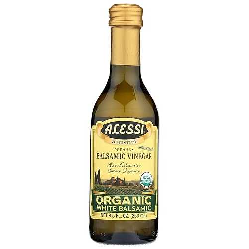 Alessi Vinegar Balsamic Wht Org, 8.5 Oz (Pack of 6)