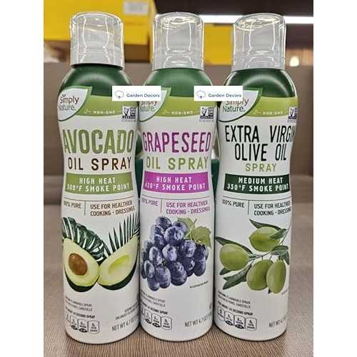 Generic Simply Nature NON-GMO 100% Pure Avocado, Grapeseed \u0026 Extra Virgin Olive Oil Spray 4.7薬局衡オンス 134g (Three Bottles)
