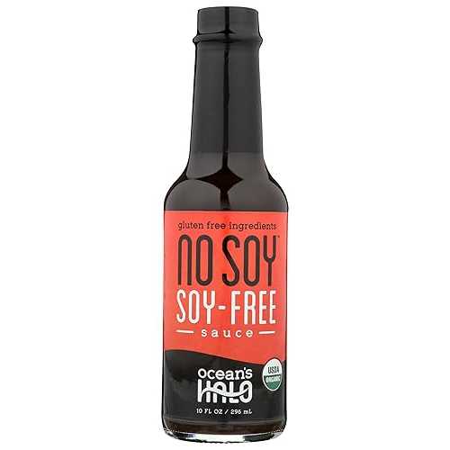 Ocean s Halo Organic No Soy Sauce, Soy Free, Gluten Free, 10 Ounces (Pack Of 12)