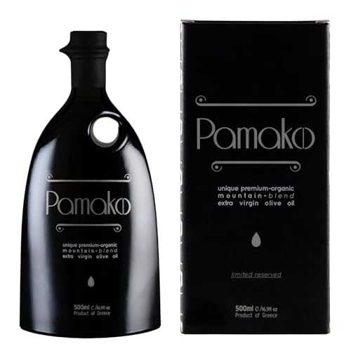 Pamako Olive Oil - High Polyphenolic Extra Virgin Olive Oil (1474 瓱/kg Polyphenols) - Organic - 500ml - Blend - Cold Extraction - Only 1 Tbsp/Day - From Crete