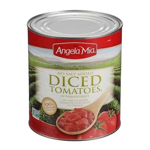 Angela Mia No Salt Added Diced Tomato In Tomato Juice, 102.5 Ounce - 6 per case