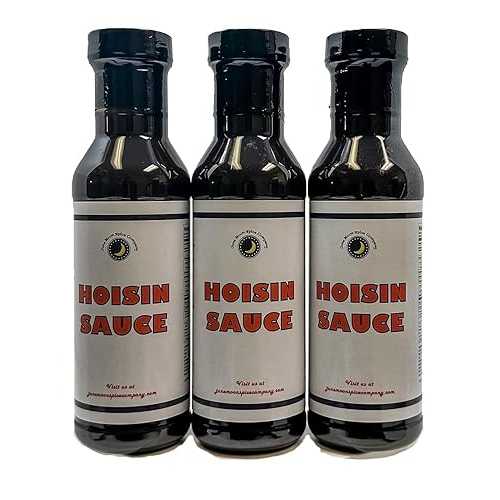 June Moon Spice Company Premium / Hoisin Sauce / 3 Pack / 12 Fluid Ounce Bottles with Flavor Lock Caps / Crafted インチ Small Batches / Hoisin Sauce 3-Pack A Tangy, Sweet Flavor for All Your Asian Dishes!