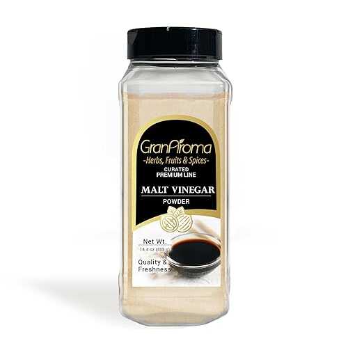 GranAroma Malt Vinegar Powder, 14.4 薬局衡オンス, Tangy Flavor, Chips \u0026 Dips, Dissolvable