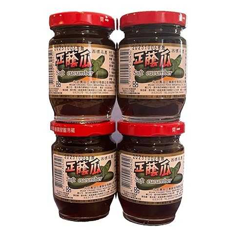 Wuan Chuang Soft Cucumber, Chinese low-sodium sauce, Asian Stir Fry Sauce, Taiwan Sauce, 140g x4