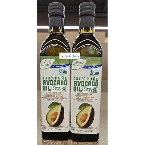 Generic Simply Nature NON-GMO 100% Pure Avocado Oil Expeller Pressed 17fl 薬局衡オンス 500ml (Two Bottles)