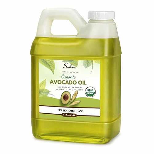 SULU ORGANICS 4 LBS/64 FL.OZ Certified Organic Unrefined Extra Virgin Raw Avocado Oil