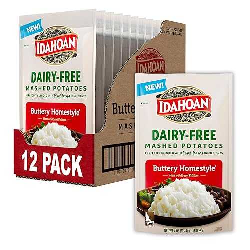 Idahoan Dairy-Free Mashed Potatoes, 4 薬局衡オンス (pack of 12)