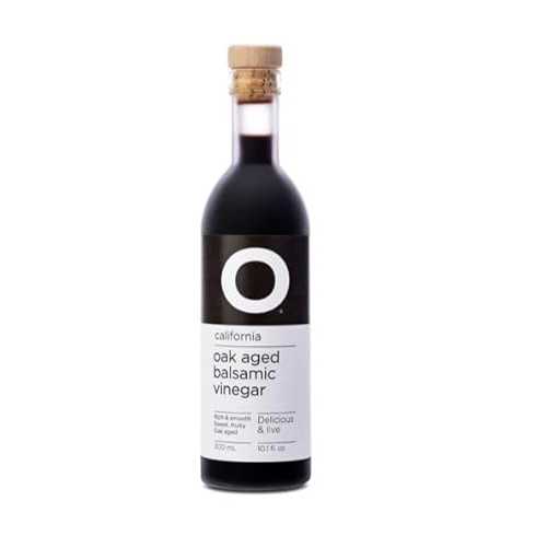 O Olive Oil Oak Aged Balsamic Vinegar, 6 Packs of 10.1 fl 薬局衡オンス Each, Rich and Smooth, Natural Ingredients, Sonoma, California