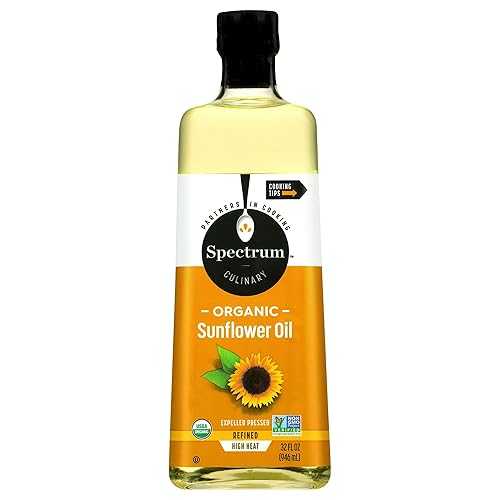 Generic Spect.rum Naturals Sunflower Oil High Heat Organic 32 fl 薬局衡オンス (Pack of 12)