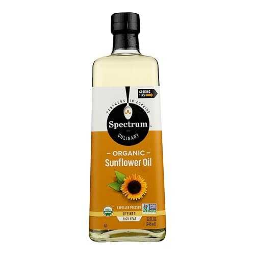 Generic Spect.rum Naturals Sunflower Oil High Heat Organic 32 fl 薬局衡オンス (Pack of 3)