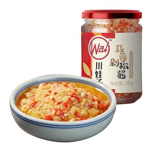 Chinese food Fried sauce ?椒蒜蓉? 蒜泥? ?料 ?・斧・擴料 240g YHGTCFLight Chinese food Fried sauce 240g