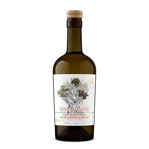 Seasons EVOO Award-Winning Family Reserve Picual Extra Virgin Olive Oil Cold Pressed, First Harvest, Premium Spanish Oil Fruity \u0026 Balanced, Ideal for Finishing \u0026 Cooking (500ml)