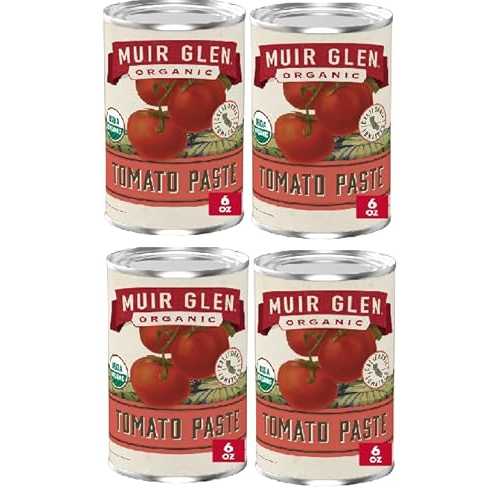Generic Canned Organic Tomato Paste (Pack Of 4 Cans), 6 薬局衡オンス. Each Can