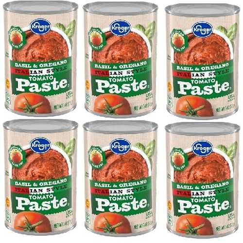 Generic Basil \u0026 Oregano Italian Style Tomato Paste (Pack Of 6 Cans) 6 薬局衡オンス. Each Can.