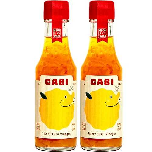 Cabi Sweet Yuzu Vinaigrette (2 Pack, 10 Oz) Aromatic Japanese Rice Vinegar Condiment Artisanal Koji Fermented Umami Vegan Salad Dressing Japanese Dressing for Seafood, Sushi Seasoning \u0026 More
