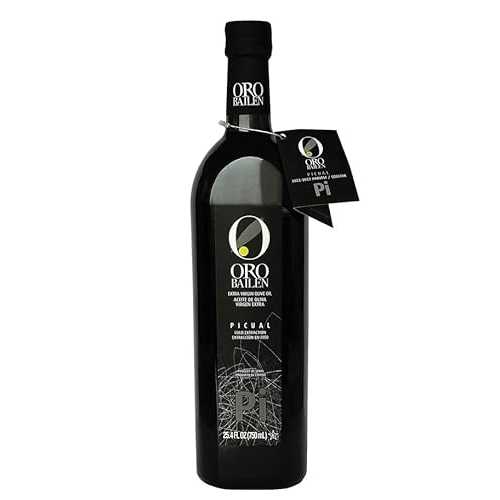 Generic ORO BAILEN Premium Extra Virgin Olive Oil, PICUAL, 750ml Glass Bottle Cold Extraction, First Harvest 2024 2025, Award-Winning Spanish EVOO