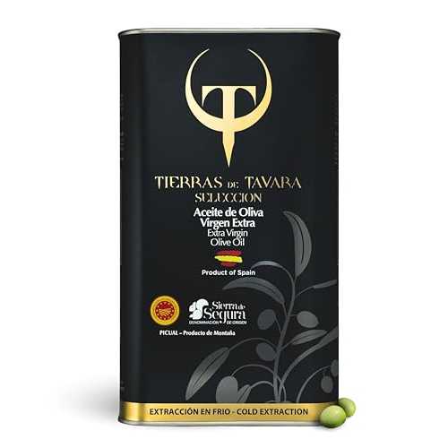 Tierras de Tavara Selection / Spanish Extra Virgin Olive Oil, Ultra High Polyphenols, First Cold Pressed EVOO, Single Source, Family Owned / New Harvest December 2025 / 100% Picual / 3L
