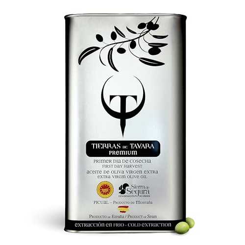 Tierras de Tavara Premium / Spanish First Day Harvest Extra Virgin Olive Oil, Ultra High Polyphenols, First Cold Pressed EVOO, Single Source, Family Owned / New Harvest October 2025 / 3L