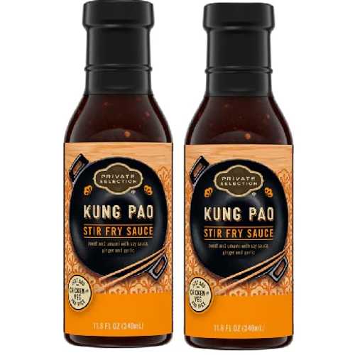 Generic Kung Pao Stir Fry Sauce (2 Bottles, 11.8 薬局衡オンス. each)