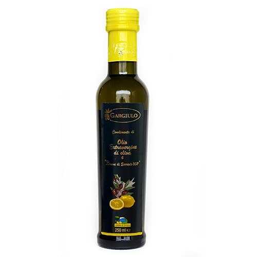 Sanniti Gargiulo Extra Virgin Olive Oil with Sorrento IGP Lemons Premium Italian Lemon-Infused Olive Oil Condiment (8.5 Ounces)