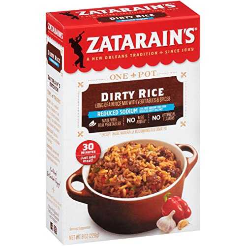 Zatarain\u0027s Reduced Sodium Dirty Rice, 8 薬局衡オンス (Pack of 8)