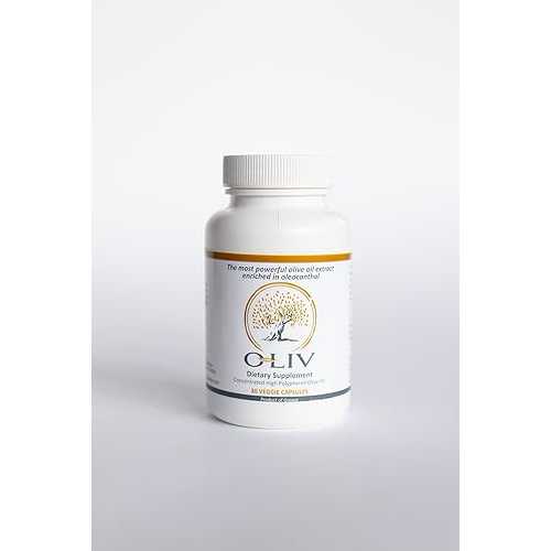 O-Liv Extra Virgin Olive Oil Capsules, High-Phenolic Olive Oil Extract, Olive Polyphenols \u0026 Oleocanthal, 30 Veggie Capsules