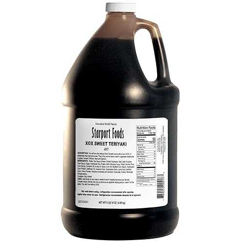 Starport Foods XOX Sweet Teriyaki Sauce, Vegetarian, 1 CASE (4 x 1-gallon)