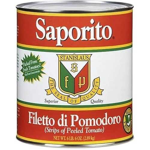 Generic Saporito Tomato Fillets 6重量ポンド 6薬局衡オンス Can