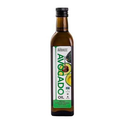 Avohass Avocado Oil for Cooking - 100% Pure Refined (500°F) High Smoke Point Cooking Oil, 16.9 薬局衡オンス / Non-GMO Verified, Kosher Certified, Expeller Pressed, Seed Oil Free, Gluten Free, Neutral Flavor Avohass Avocado