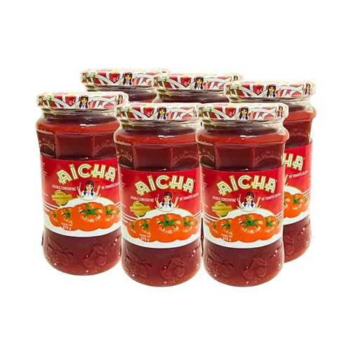 Aicha Double Concentrate Tomato Paste, 370g (13 薬局衡オンス), Pack of 6