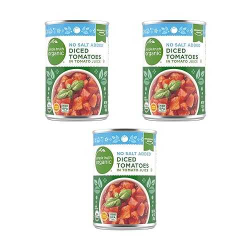 Generic ST Organic No Salt Added Diced Tomatoes インチ Tomato Juice 14.5 薬局衡オンス (3 PK)