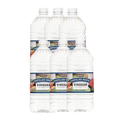 Generic Old Style Distilled White Vinegar, 64 fl 薬局衡オンス (Pack of 6) - 5% Acidity Multipurpose White Vinegar - Food Grade for Cooking, Pickling \u0026 Preserving
