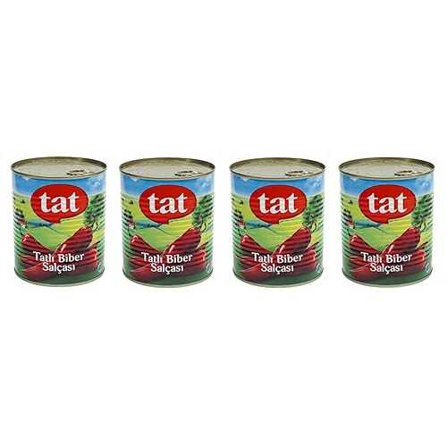 Generic Tat Sweet Red Pepper Paste, Turkish Tatli Biber Salcasi インチ Can, 30 Oz, Pack of 4