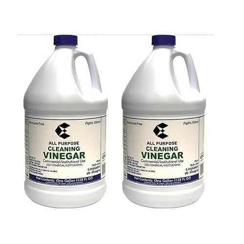 Elite Tool Center 2 Pack All Purpose Cleaning Vinegar, 1 Gallon Bottles - Distilled White Vinegar 5% Acidity