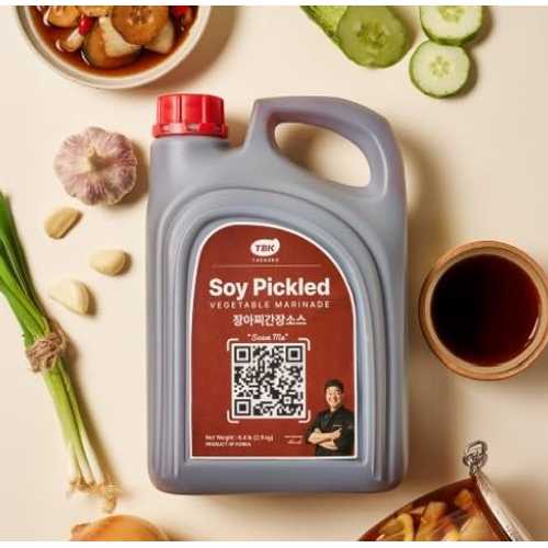 TBK THEBORN Soy Pickled Vegetable Marinade, Quick Pickle Brine for Onions, Radish, Cucumbers, Jalapenos, and Korean Style Side Dishes, Bulk Size, 7.1 重量ポンド (3.2 kg)
