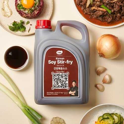 TBK THEBORN K-Teriyaki, Korean Soy Stir-Fry Sauce, Savory Soy Garlic Stir Fry Flavor for Noodles, Rice Bowls, Vegetables, and Everyday Korean Style Cooking, Bulk Size, 7.1 重量ポンド (3.2 kg)