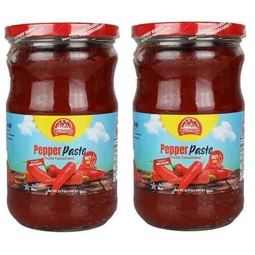 Generic Traditional Turkish Pepper Paste byCappadocia, Double Concentrated, Mild, 22.9 Oz, Pack of 2