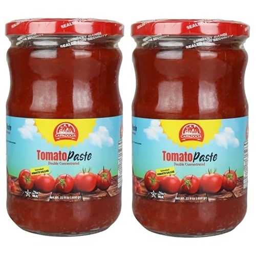 Generic Traditional Turkish Tomato Paste byCappadocia, Double Concentrated, 22.9 Oz, Pack of 2