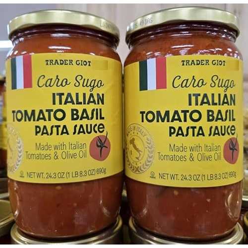 Generic TJ Trader Giotto Caro Sugo Italian Tomato Basil Pasta Sauce 24.3薬局衡オンス 690g (Two Bottles)